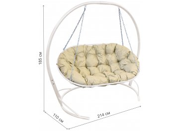 Подвесной диван Мамасан из ротанга