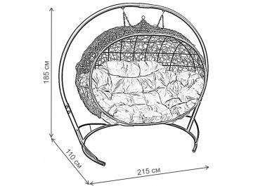 Подвесной диван Улей