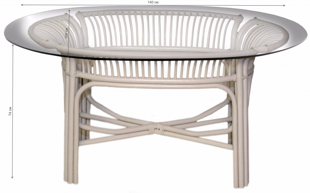 Стол обеденный Dayning белый