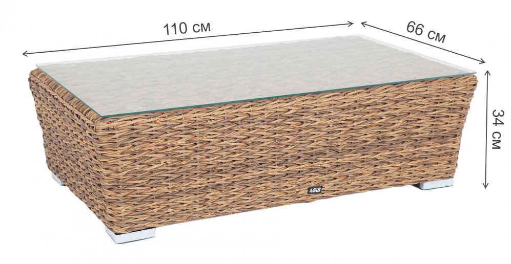 Журнальный стол Пакора соломенный