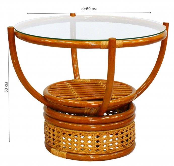 Столик журнальный Rainbow коньяк