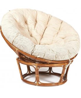 Кресло из ротанга Papasan 23/01 W pecan орех / старт