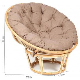 Кресло из ротанга Papasan Eco P115-1/SP STD