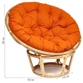 Кресло из ротанга Papasan Eco P115-1/SP STD