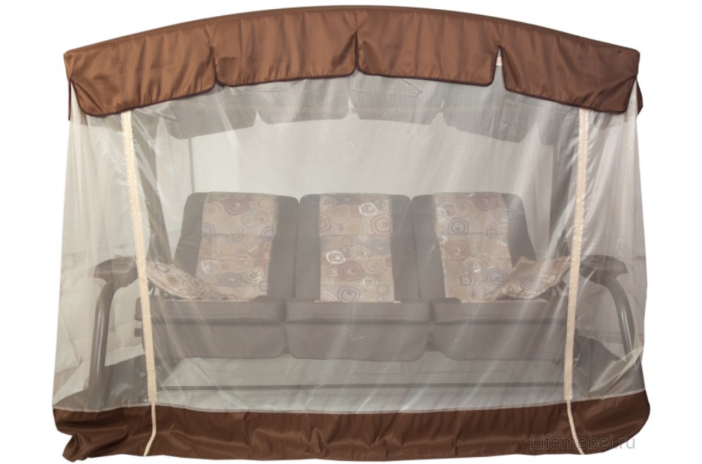 Качели садовые Палермо Премиум с591 трехместные меб ткань