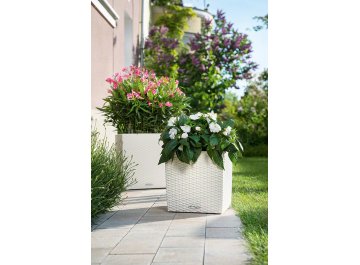 Кашпо Lechuza 15372 CUBE Cottage 30 Гранит