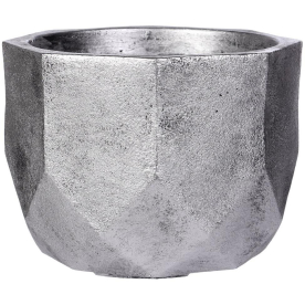 Кашпо Геометри Круглое DROUND37-SLV