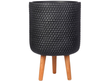 Кашпо Ханни Круглое HON-CLNDR-BLK-31