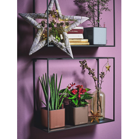 Кашпо Кьюб Глосси 14 13517