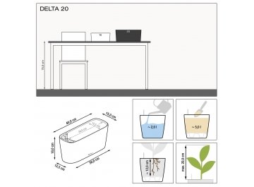 Кашпо Дельта 20