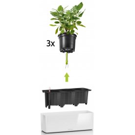 Кашпо Кьюб Glossy Triple