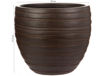 Кашпо Роу Круглое D36 H31.5 ROWR36-B