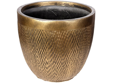 Кашпо Лотус Круглое MESHR37-GLD