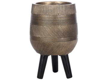 Кашпо Страйп WSTRIPR-20-GLD