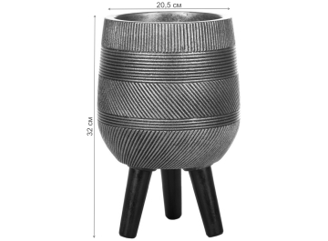 Кашпо Страйп WSTRIPR-20-GLD