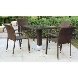 Обеденный комплект 4+1 T606SWT A2001B-W53 4Pcs