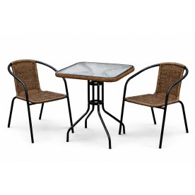 Кофейный комплект из ротанга Асоль