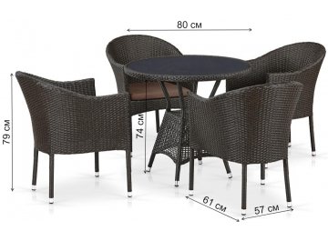 Обеденный комплект T707ANS Y350-W53 4