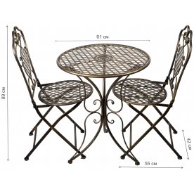 Кофейный комплект из металла Романа