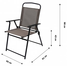 Обеденный комплет из металла Ялта