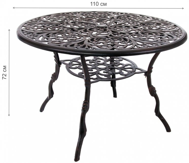 Стол круглый Мелисса бронза