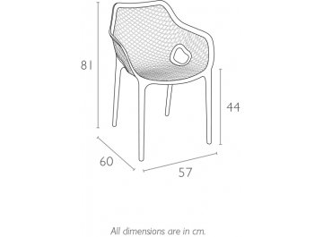 Кресло пластиковое Air XL