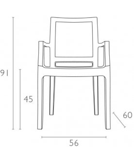 Пластиковое кресло Arthur