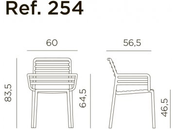 Кресло пластиковое Doga