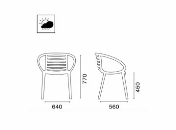 Кресло пластиковое Mambo