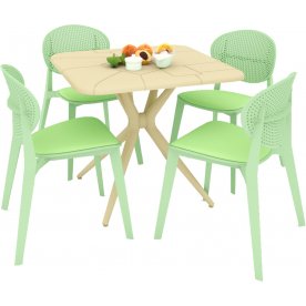 Обеденный комплект из пластика SHT-DS141