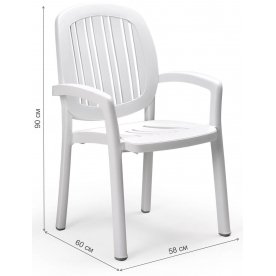 Обеденный комплект из пластика Toscana Ponza