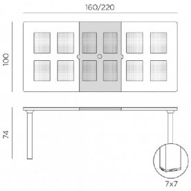Пластиковый стол 003/4705202000/NO