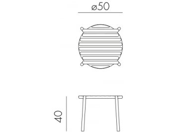 Столик пластиковый журнальный Doga белый