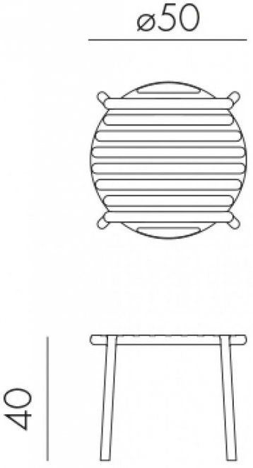 Пластиковый журнальный стол 003/4004221000 марсала