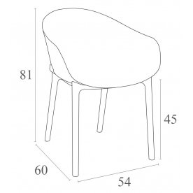 Пластиковый стул 234/102-9299