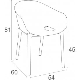 Пластиковый стул 234/151-0428