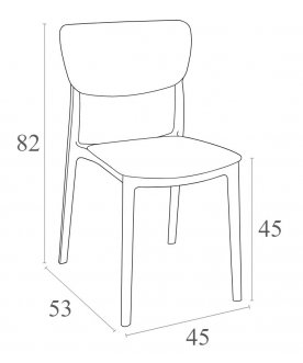 Пластиковый стул 234/127-8025