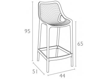 Пластиковый стул Air Bar
