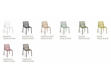 Стул пластиковый Doga Bistrot антрацит