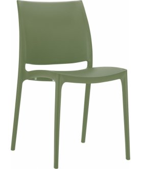 Стул пластиковый Maya оливковый