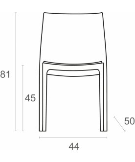 Стул пластиковый Maya оливковый