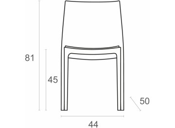 Стул пластиковый Maya оливковый