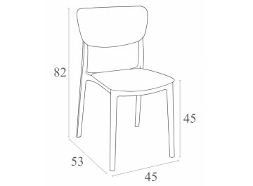 Стул пластиковый Monna
