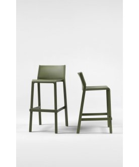 Стул пластиковый полубарный Trill Stool Mini агава