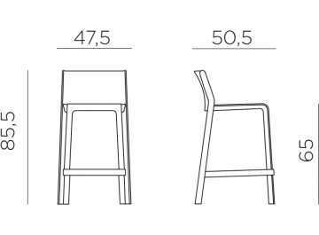 Стул полубарный Trill Stool Mini