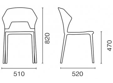 Пластиковый стул PP/egoS38-22