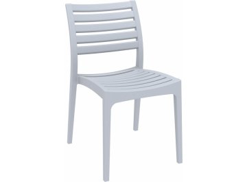 Стул пластиковый Ares серебристый