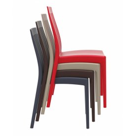 Стул пластиковый Soho темно-серый / темно-серый