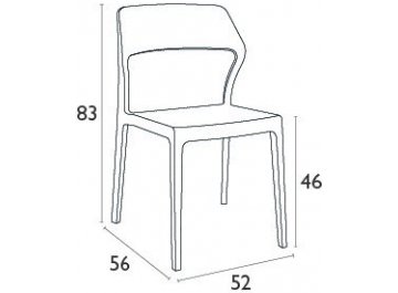Пластиковый стул Snow