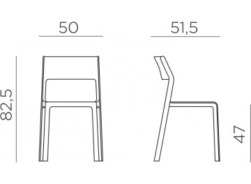 Стул пластиковый Trill Bistrot